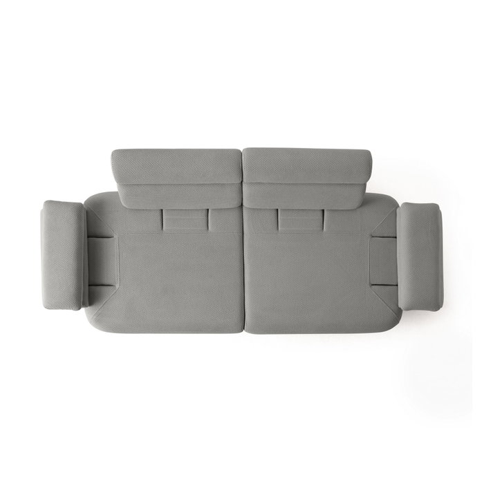 Atelier Del Sofa Bonjo Walnut - Grey, Sofá de 3 plazas
